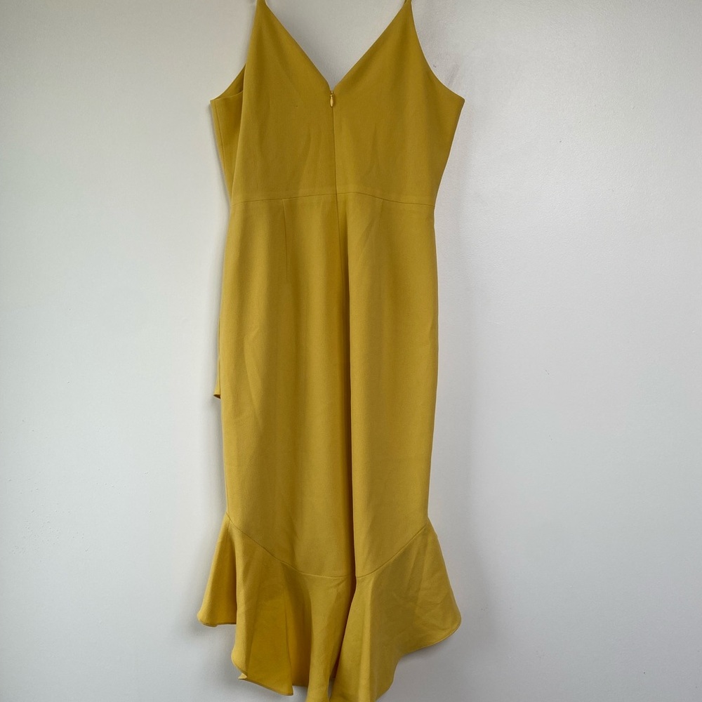 Dress the Population Wendy Ruffle Hem Midi Dress M - Picture 8 of 9